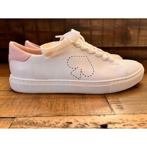 Kate Spade White and Pink Sneakers